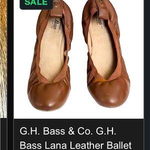 New, without tags. Never worn. Bass Lana Ballet flats. Size 6.5